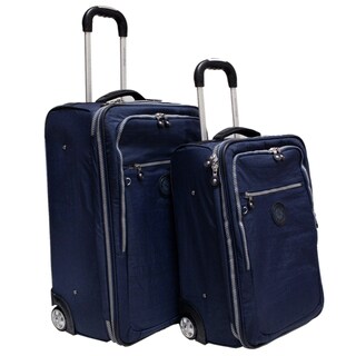Milestone 2-piece Blue Luggage Set