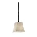 Dark Bronze 1-light Flared Square Mini Pendant
