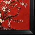 Vincent Van Gogh 'Branches Of An Almond Tree In Blossom (Red)' Hand Painted Framed Canvas Art