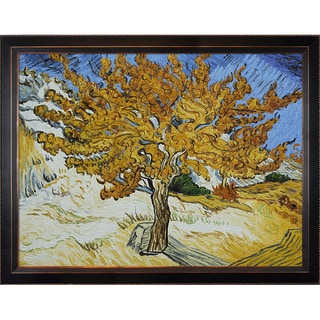 --->  Vincent Van Gogh 'The Mulberry Tree' Hand Painted Framed Canvas Art