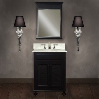 Water Creation 'London' 24-inch Dark Espresso Finish Bathroom Vanity Set