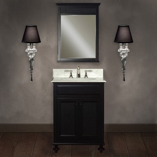 Low Price Water Creation 'London' 24-inch Dark Espresso Finish Bathroom Vanity Set