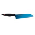 Kasumi Blue Titanium Coated Santoku Knife