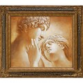 'Embrace II' Hand Painted Framed Canvas Art
