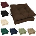 Blazing Needles Twill 16-inch Square Dining Chair Cushions (Set of 2)