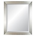Silvertone/ Black Edge Mirror