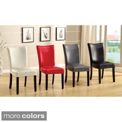 Great Prices Furniture of America Davao Parson Leatherette 2-piece Dining Chairs Set
