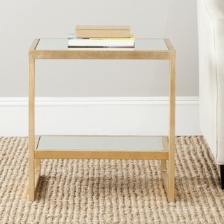 --->  Safavieh Treasures Kennedy Gold/ Mirror Top Accent Table