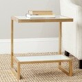Safavieh Treasures Kennedy Gold/ White Top Accent Table