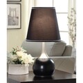 Elisha Contempo Black Teardrop Touch Table Lamp