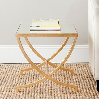 Safavieh Treasures Maureen Gold/ Mirror Top Accent Table