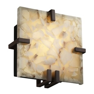1-light Clip Square Dark Bronze Wall Sconce