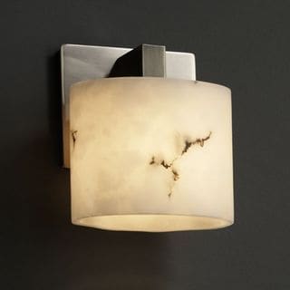 1-light Oval Brushed Nickel Wall Sconce