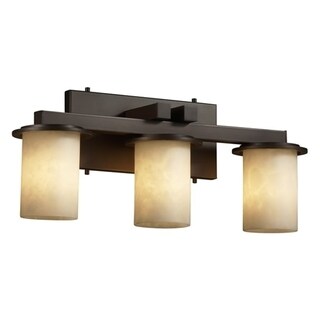 3-light Flat Rim Cylinder Clouds Resin Bath Bar Fixture