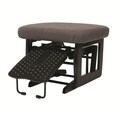 Dutailier Ultramotion Espresso/ Dark Grey Nursing Ottoman for Modern Gliders