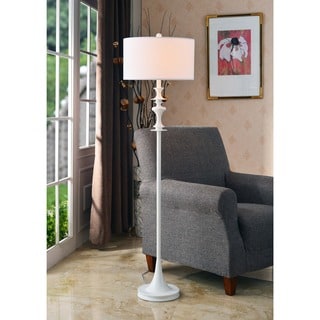 Campeau Gloss White Floor Lamp