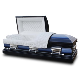 Star Legacy's Midnight Blue Deluxe 18-gauge Steel Casket