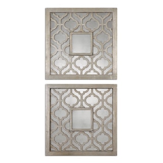 (^.^)/ Sorbolo Squares Decorative Mirror (Set of 2)