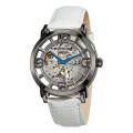 Stuhrling Original Men's Winchester 44 Skeleton Automatic White Leather Strap Watch