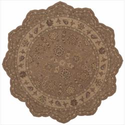 Hand-tufted Heritage Hall Rug (6' x 6') Free Form