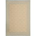 Poolside Cream/ Aqua Indoor Outdoor Rug (4' x 5'7)