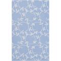 Country Living Hand-hooked Blue Cassim Floral Wool Rug (5' x 8')