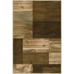 Woven Tan Babette Olefin Rug (5'3 x 7'6)
