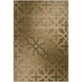 Woven Brown Geometric Quatrefoil Atka Rug (7'9 x 10'8)