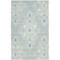 Handmade Chatham Mystic Blue New Zealand Wool Rug (5' x 8')
