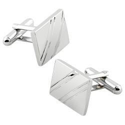 Silver Square Cufflink