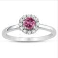 Miadora 10k White Gold 1/2ct TDW Pink and White Diamond Ring (H-I, I1-I2)