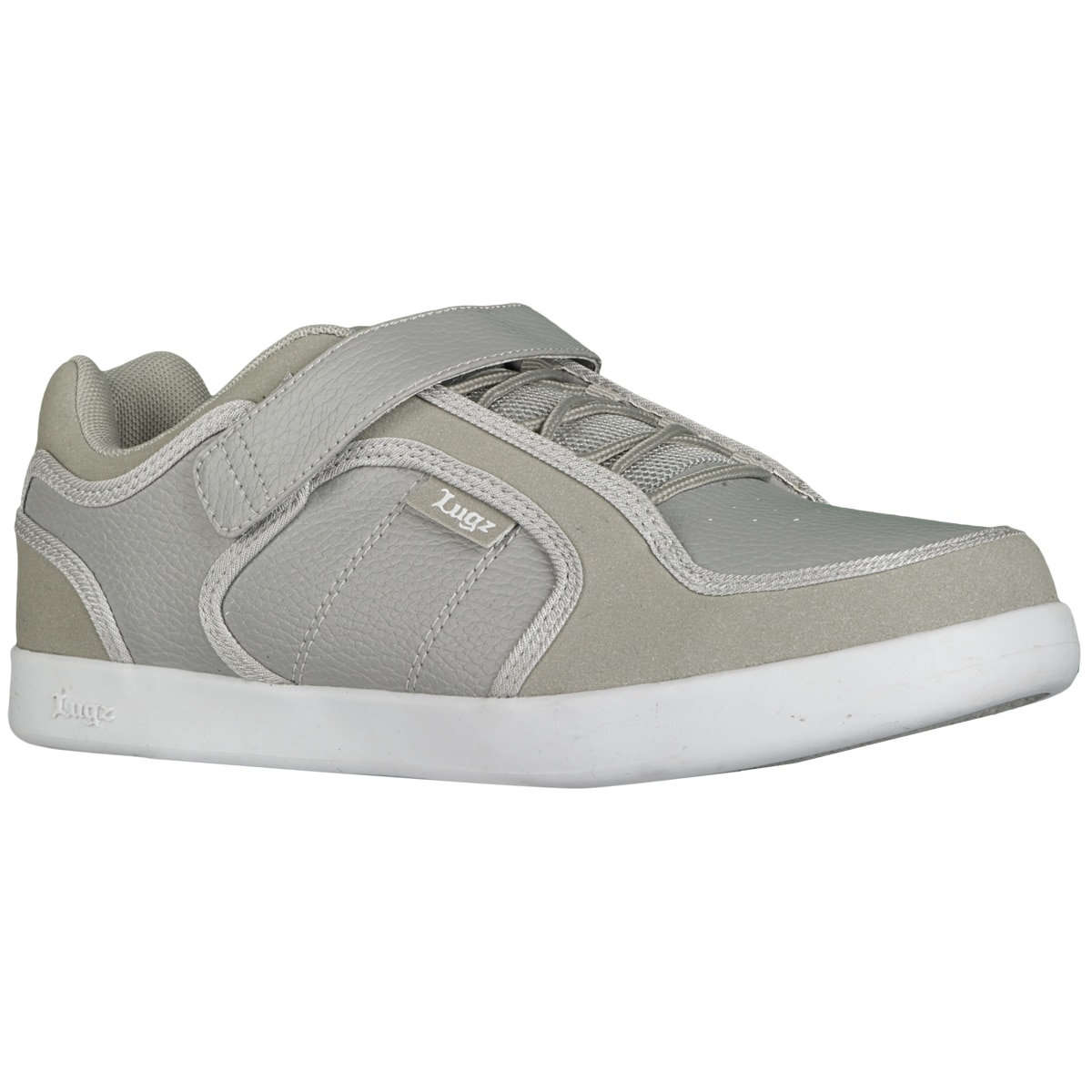 Lugz Mens Slice Permahide Grey/ White Sneakers