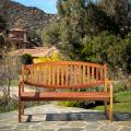 Lucas Deluxe Eucalyptus Wood Outdoor Bench