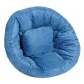 Scoop Riviera Blue Suede Futon Chair