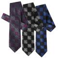 Boston Traveler Men's Scroll Pattern Microfiber Tie and Hanky Set