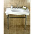 Imperial Vintage Wall-mount Chrome Pedestal Bathroom Sink