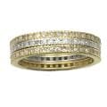 Beverly Hills Charm 14k Gold 1ct TDW Diamond Stackable Eternity Band Set