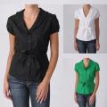 Mia Mia Ruffled Collar Button Down Blouse