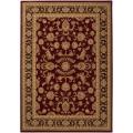 Woven Burgundy Gnosio Polypropylene Rug (5'3 x 7'3)