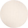 Hand-crafted Solid White Casual Climaco Wool Rug (6' Round)