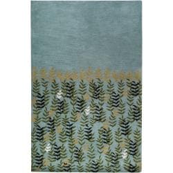 Paule Marrot Hand-tufted Blue Map New Zealand Wool Rug (3'3 x 5'3)