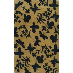 Paule Marrot Hand-tufted Green Holden New Zealand Wool Rug (3'3 x 5'3)