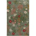 Paule Marrot Hand-tufted Green Atticus Floral New Zealand Wool Rug (3'3 x 5'3)