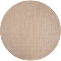 Hand-crafted Beige Solid Casual Dipson Wool Rug (9'9 Round)