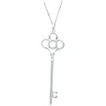Sterling Silver 1/10ct TDW Diamond 3-leaf Clover Necklace (H-I, I1-I2)