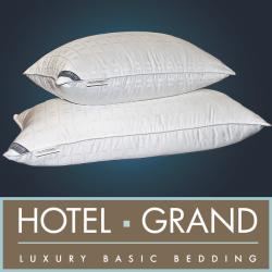 Hotel Grand Tencel Check White Down Pillow