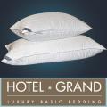 Hotel Grand Monte Carlo Tencel Check White Down Pillow