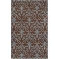 Hand-tufted Brown Baize Wool Rug (3'3 x 5'3)