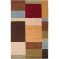 Hand-tufted Contemporary Multi Colored Squares Automaton Wool Geometric Rug (9' x 13')