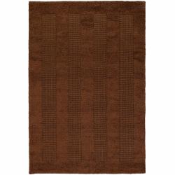 Hand-woven Mandara Red Rug (5'9 Round)